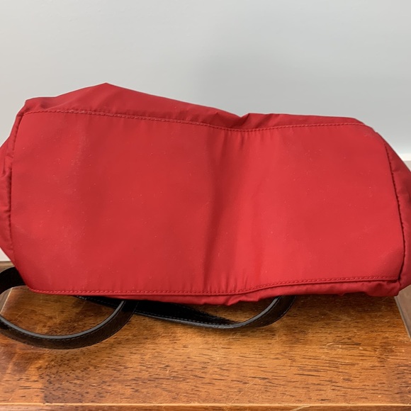 PRADA Tessuto Nylon Handbag In Red. - Picture 7 of 8